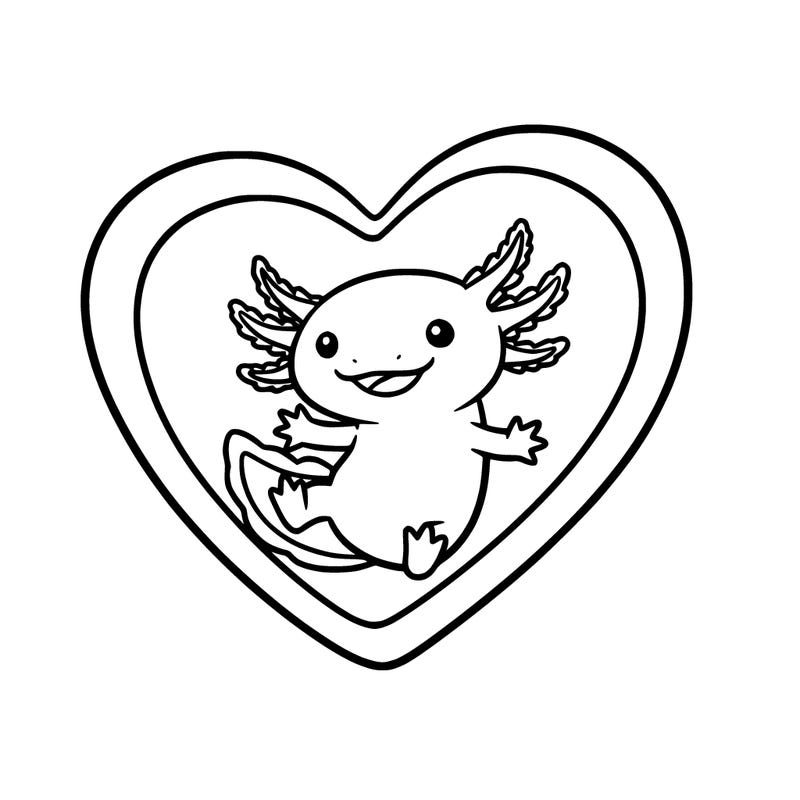 axolotl in a ❤