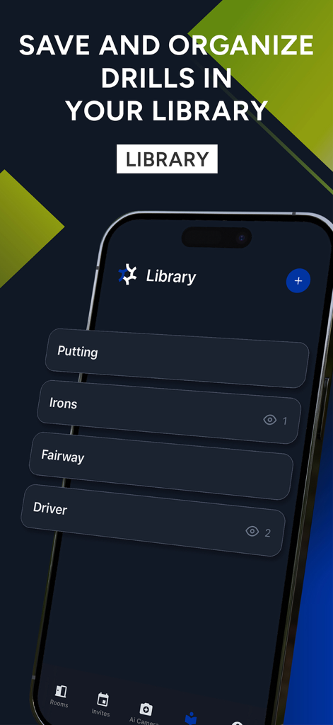 UView: AI Sports Video Coach - UView app interface showing a categorized library for sports drills
