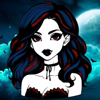 vampire girl realistic