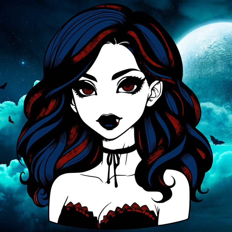 vampire girl realistic