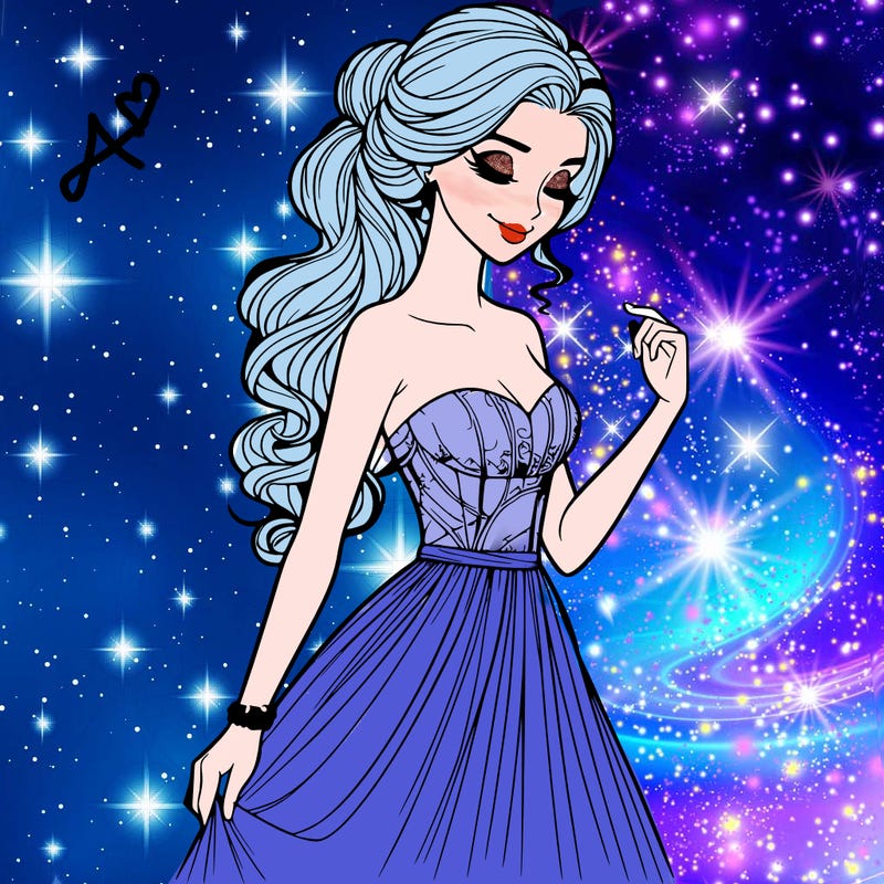 a realistic woman wearing an elegant dress