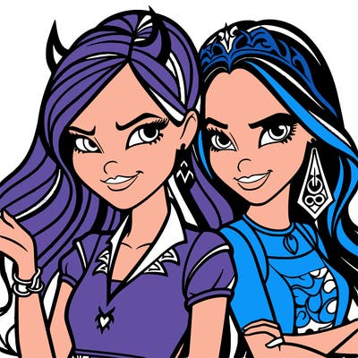 descendants evie, and evil