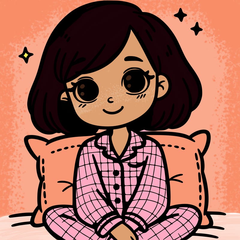 girl in pajamas