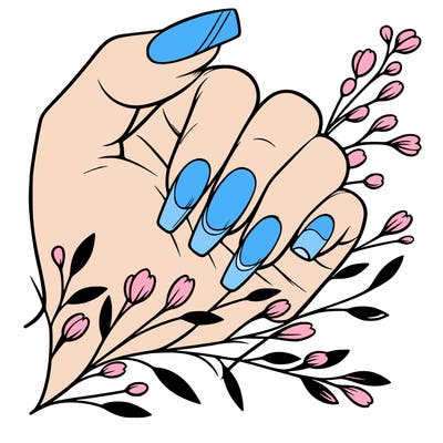 nails with french tip