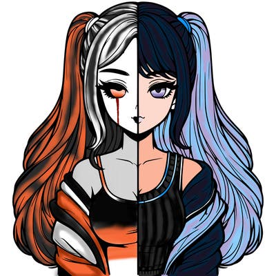 realistic girl split
