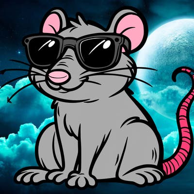 rat wearing sunglasses