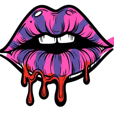 lips that look realistic and drip