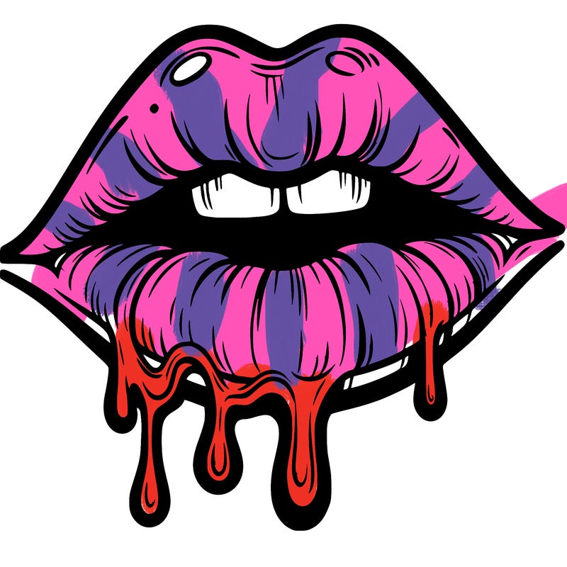 lips that look realistic and drip