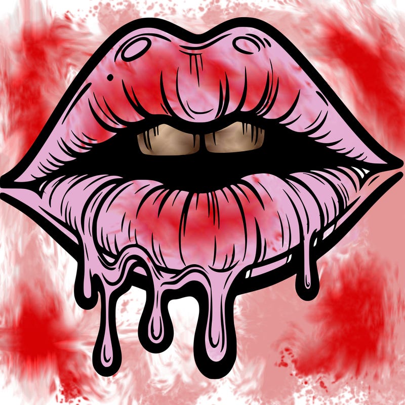 lips that look realistic and drip