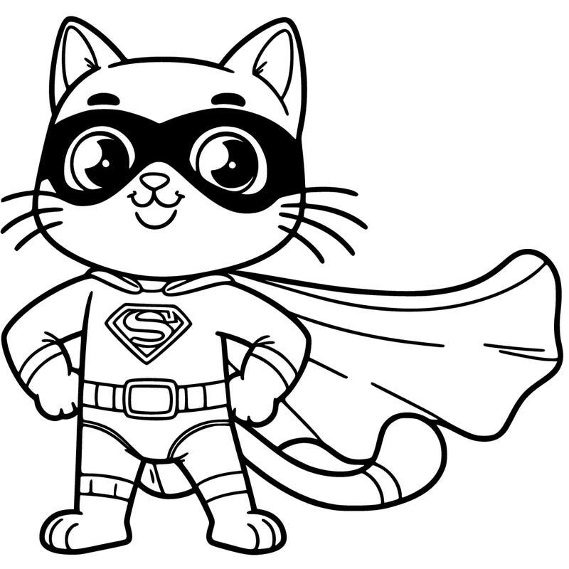 superhero cat