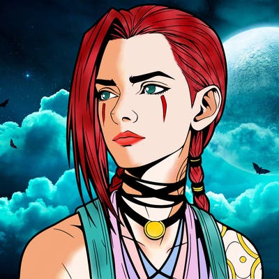 jinx from arcane realistic