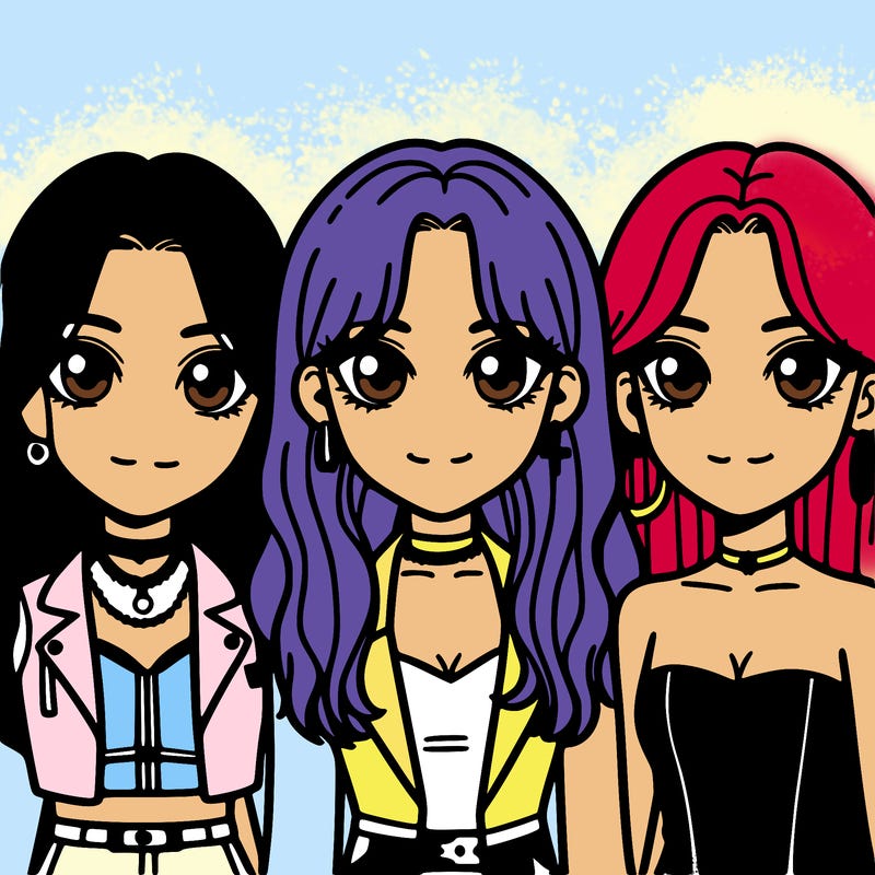 zoey,rumi,and mira from k-pop