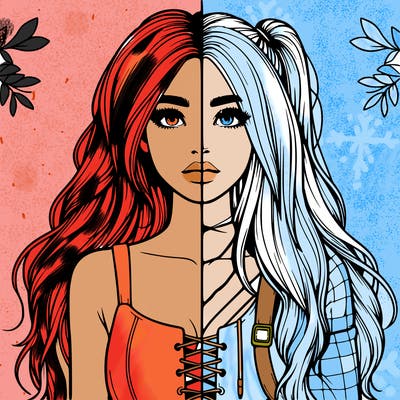 realistic girl split