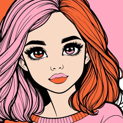 realistic girl whith cute eyes