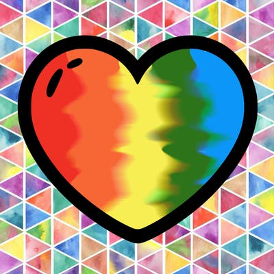 a blank heart