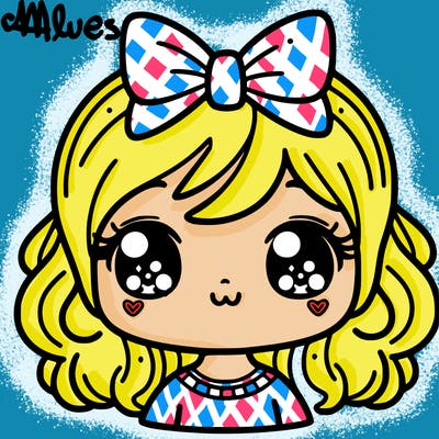 cute girl with adorable face