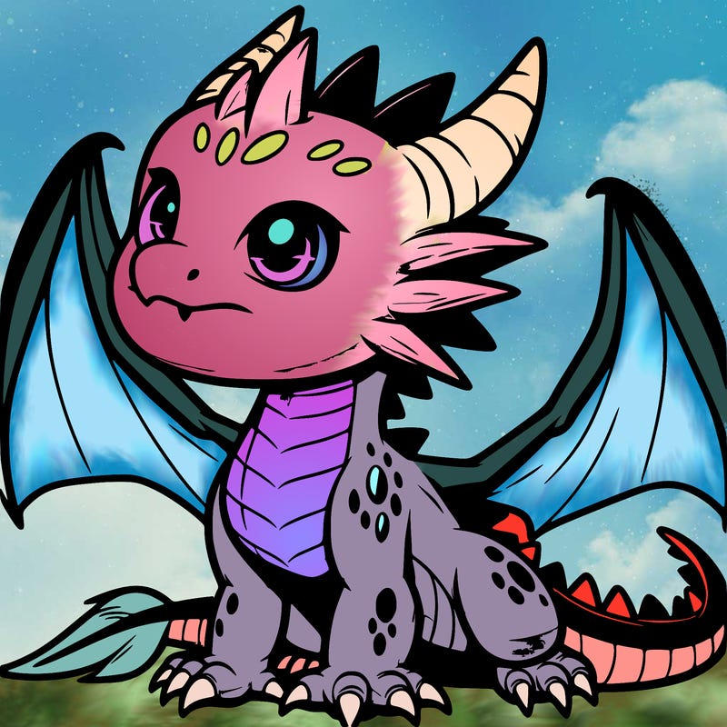 fierce baby night dragon