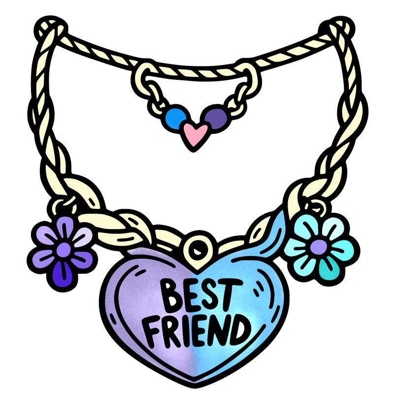best friend necklace