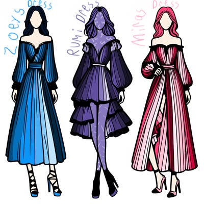 fashion models dresses