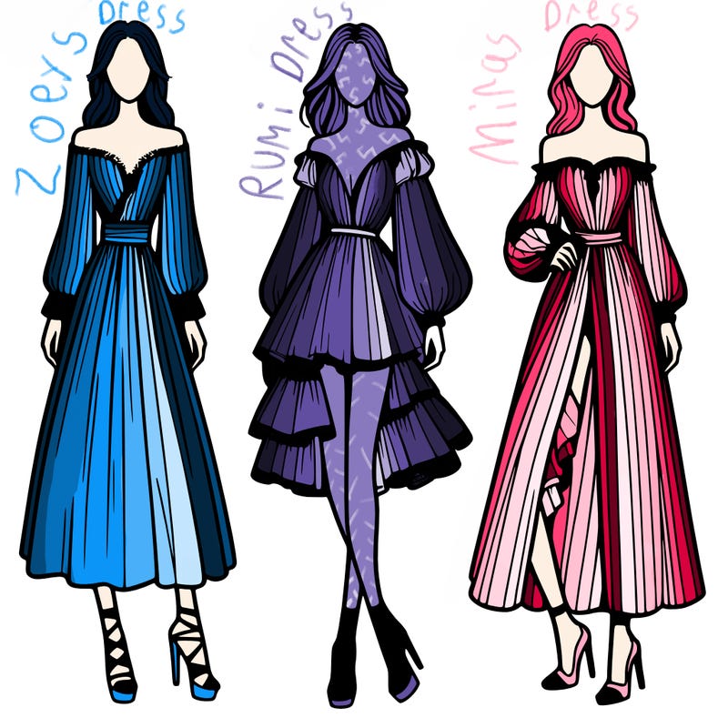 fashion models dresses