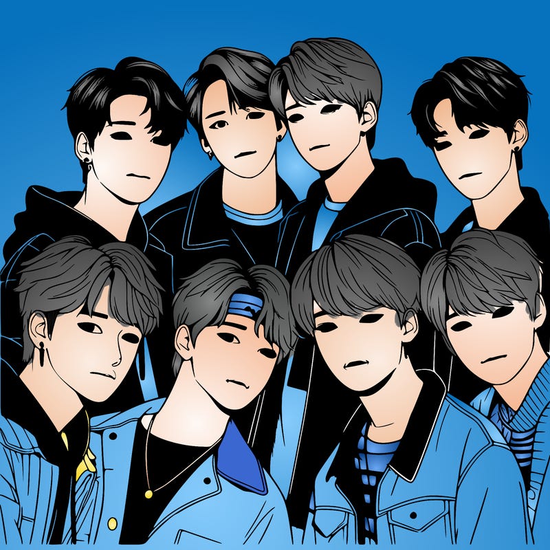 realistic stray kids kpop group