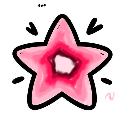 a blank star