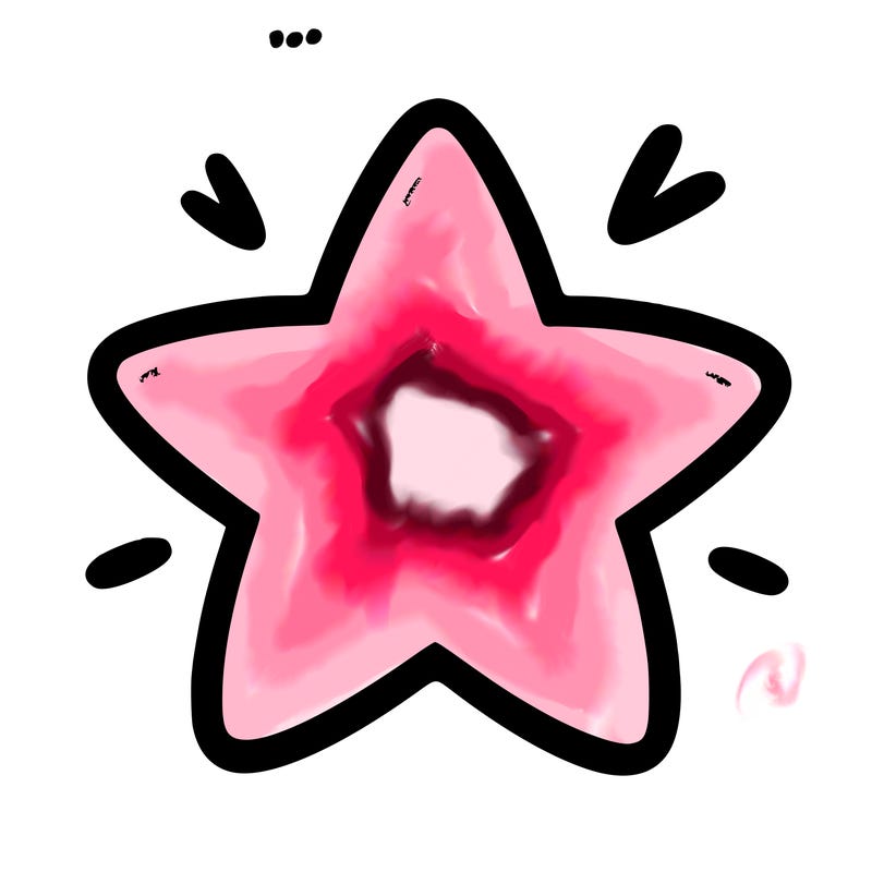 a blank star