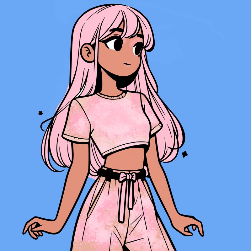 girl in a cute crop top