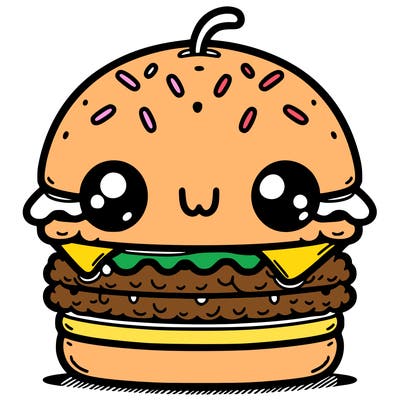 burger cute