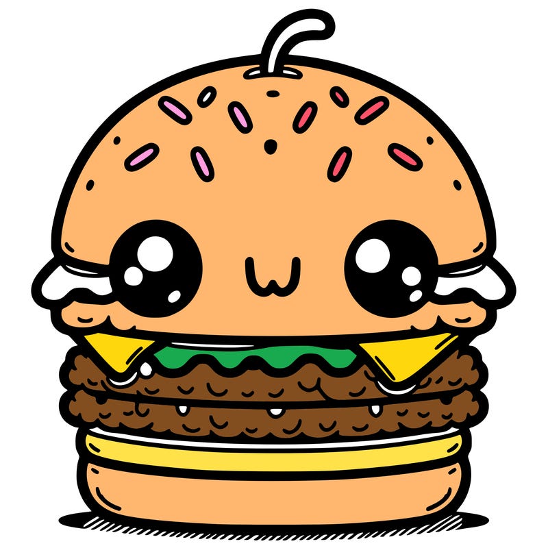 burger cute