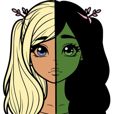 realistic girl split