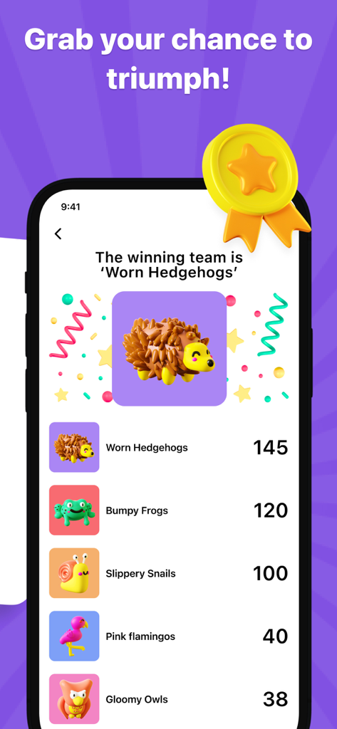 Alias: Party Game - Guess Word - Scoreboard displaying team rankings and the winning team in the Alias party game