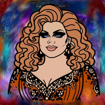 realistic plus size drag queen