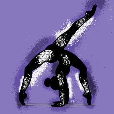 gymnastics handstand split