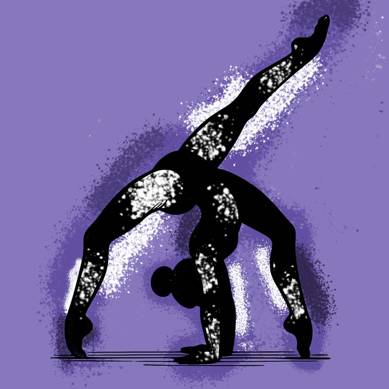 gymnastics handstand split