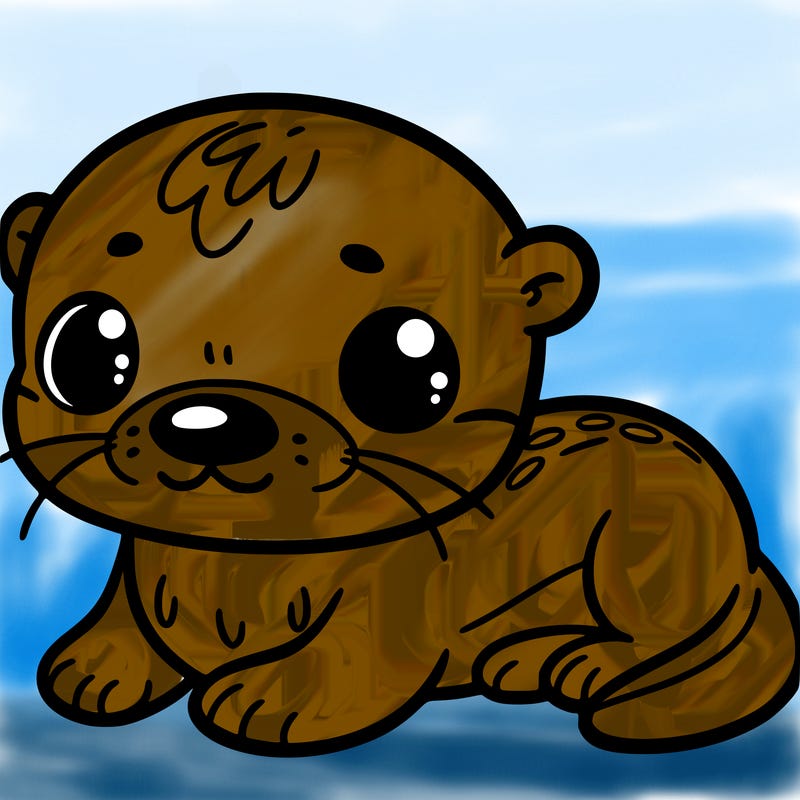 a cute otter