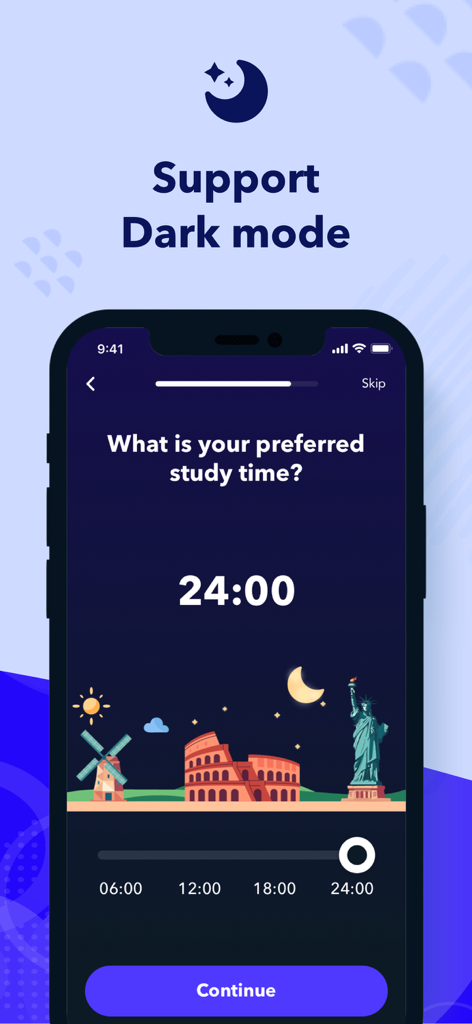 SHRM Exam Prep 2026: CP & SCP - Mobile interface of SHRM Exam Prep app displaying dark mode and a study time selection screen.
