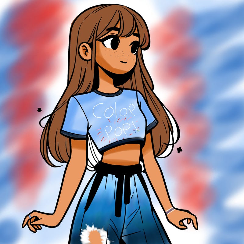 girl in a cute crop top