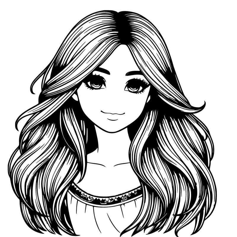 realistic hair girl