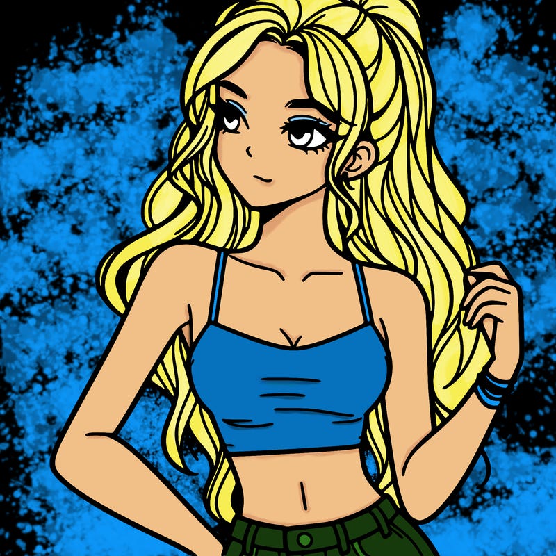 girl in crop top
