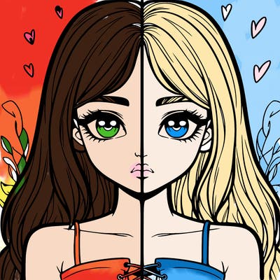 realistic girl split