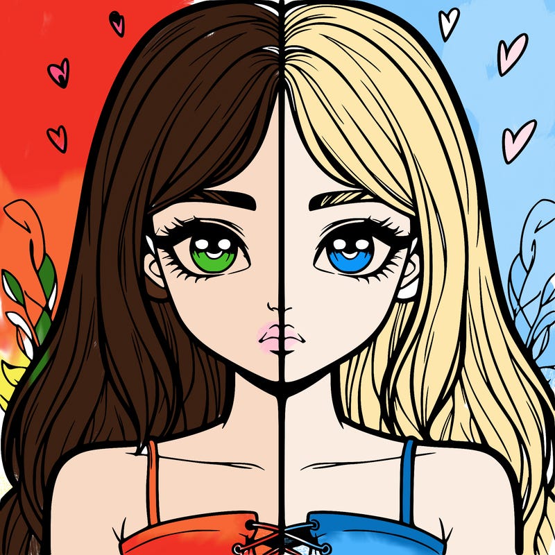 realistic girl split