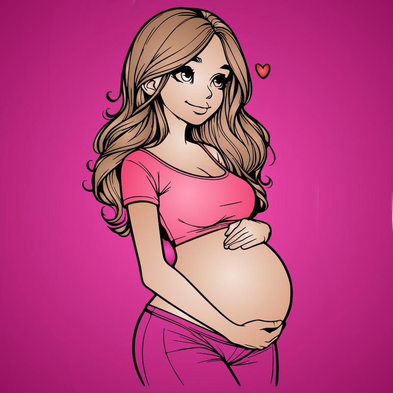 realistic pregnant girl