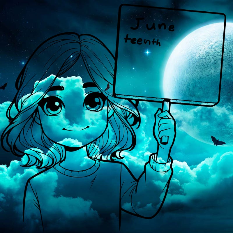 realistic girl holding up a sign