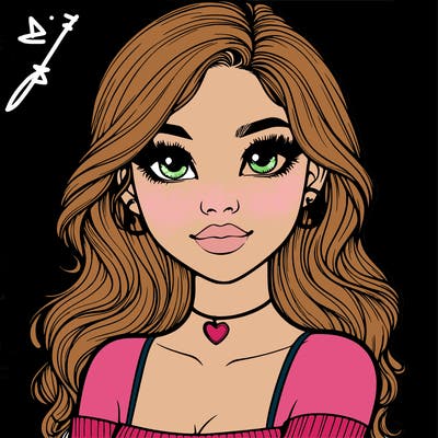 realistic pretty girl