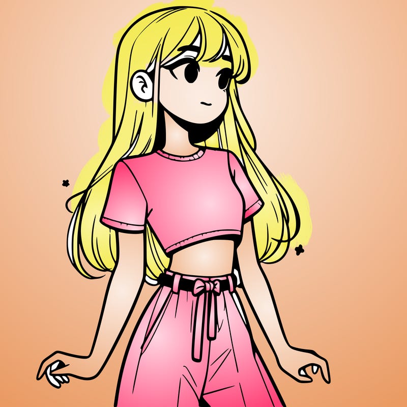 girl in a cute crop top