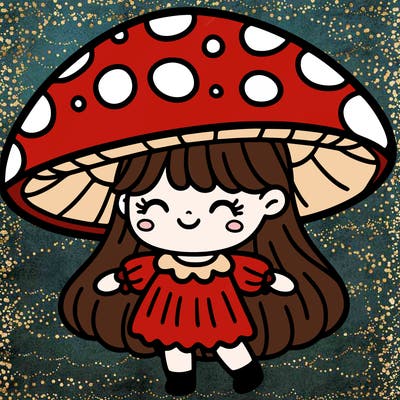 mushroom girl