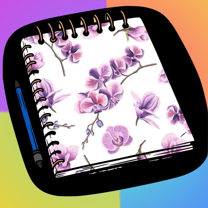 a blank sketch pad