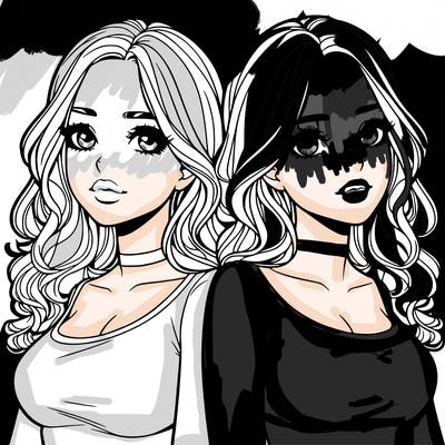 realistic twin sisters