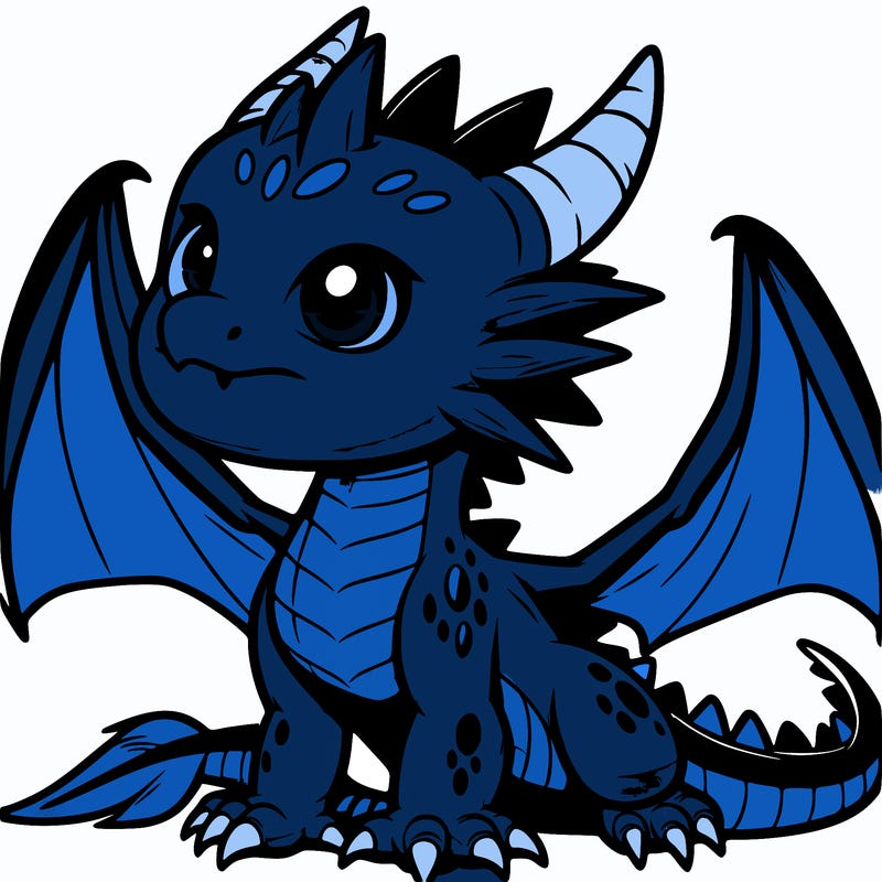 fierce baby night dragon
